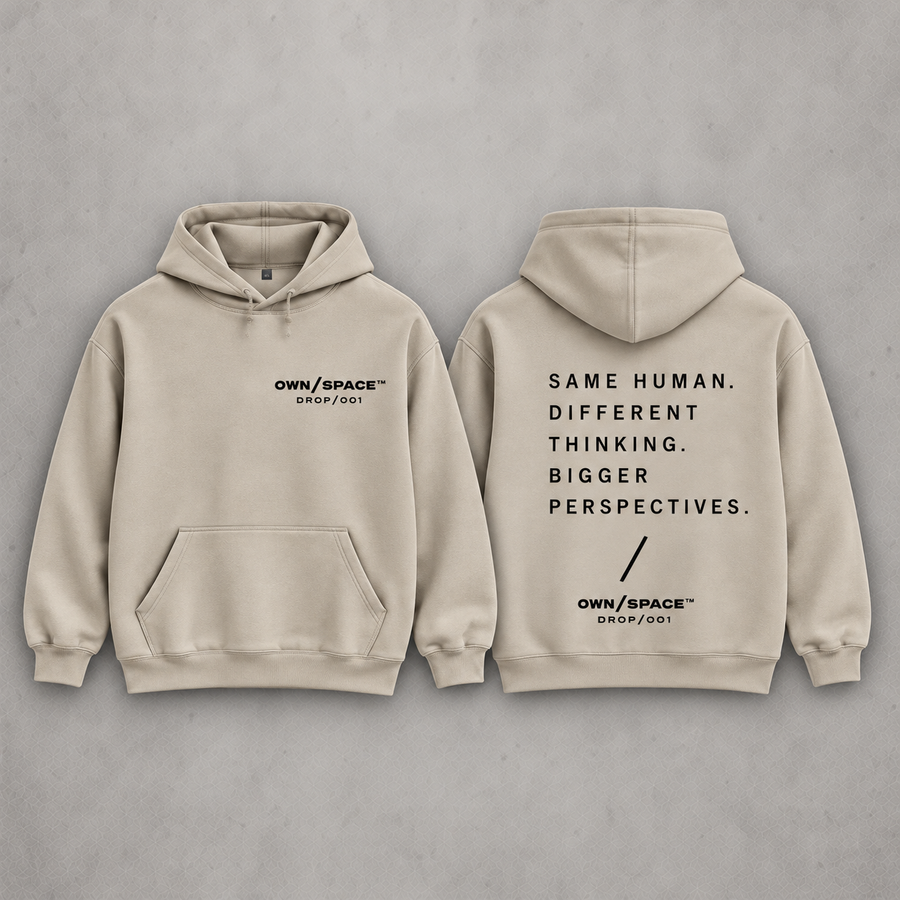 OWN/SPACE™ DROP/001 — Same Human Stone Hoodie