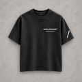 OWN/SPACE Slash washed-black T-shirt